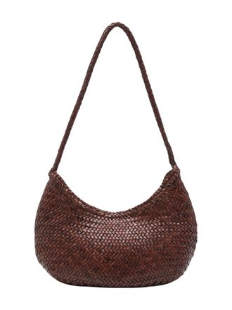 Dragon Diffusion Crescent-Shaped Nova Luna Shoulder Bag with Braided Strap