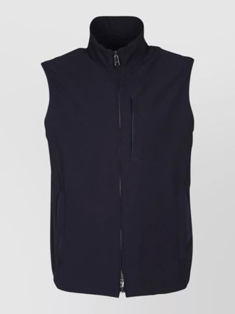 Paul & Shark high collar sleeveless jacket side pockets