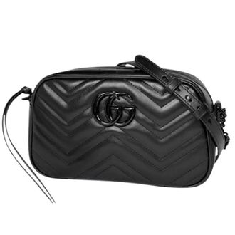 Gucci Pre-owned Vintage schoudertas - Dames - Pre-owned - Zwart - Maat: ONE Size Leer