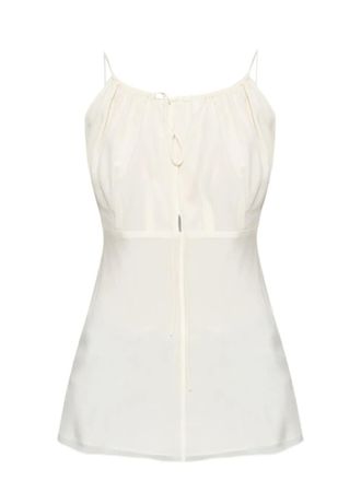 Toteme silk top - women - Silk - 38 - WHITE