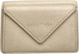 Balenciaga Pre-owned Wallets, female, Beige, Size: ONE SIZE Pre-owned Vintage Wallet