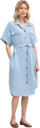 Mos Mosh Zenta Neo Jurk - Dames - Shirt Kleedjes - Blauw - M - Kleedjes