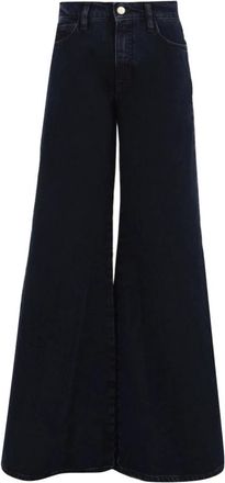 Cycle Asia Mid Rise Wide Leg Flared Jeans - Dames - Loose Fit Jeans - Blauw - W30 - Katoen - Jeans