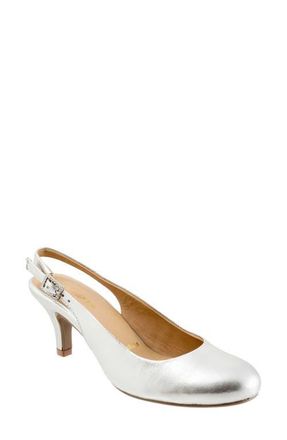 Trotters Lexi Slingback Pump in Silver at Nordstrom, Size 10.5