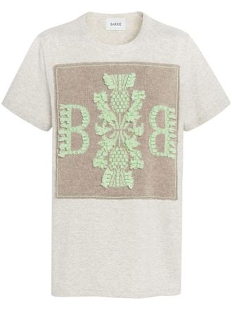 Barrie T-shirt con logo B - Toni neutri