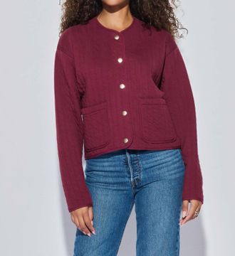 Nation Ltd Otto Jacket In Bordeaux