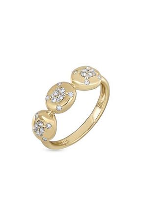 Bony Levy Mika Diamond Stackable Ring in 18K Yellow Gold at Nordstrom, Size 6.5