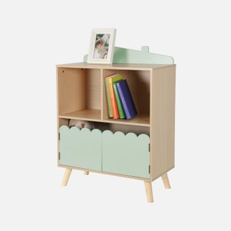 Sweeek Librer&iacute;a Infantil De 2 Estantes Y 2 Puertas