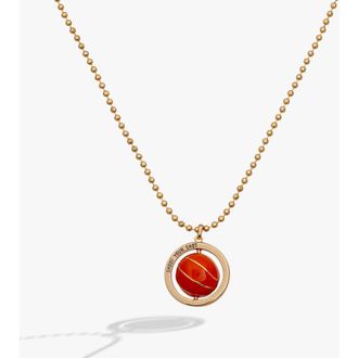 Alex and Ani Basketball Spinner Pendant in Gold at Nordstrom