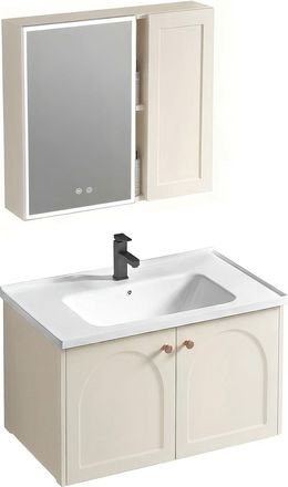 Rea Rea Conjunto De Muebles De Ba&ntilde;o Con Lavabo Denver 60cm Creme