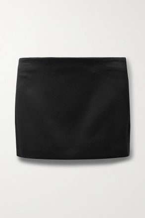 Khaite Minigonna In Jersey Jett - Nero