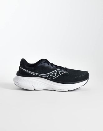 Saucony Guide 19 - Sneakers da corsa nere e argento-Nero