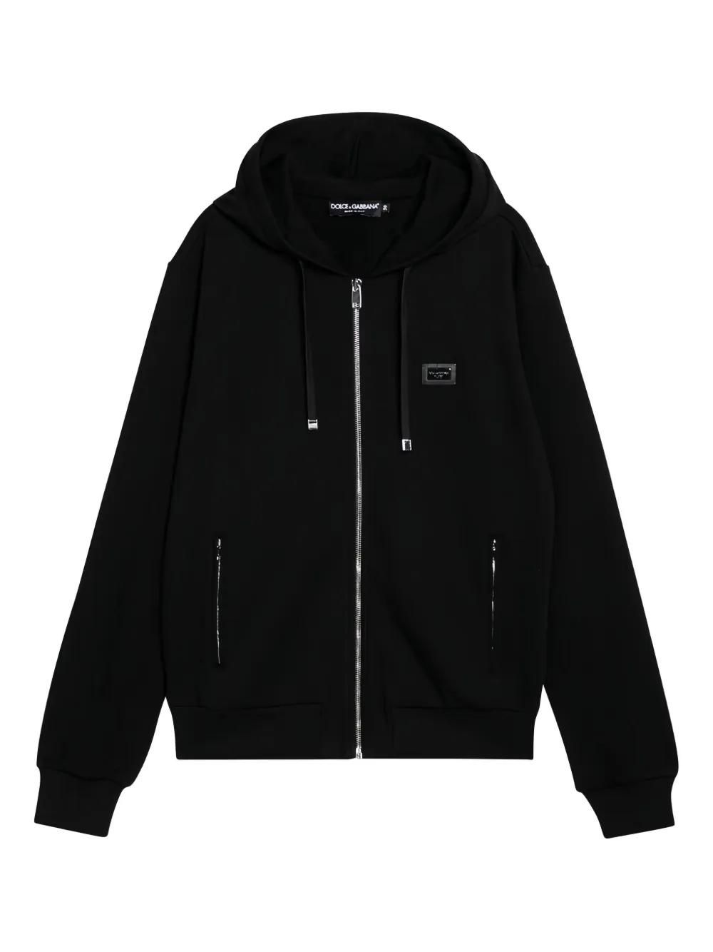 (送料・関税込))DOLCE & GABBANA Hooded jersey jacket Jersey jacket with hood in Blue for Men | Dolce&Gabbana® US