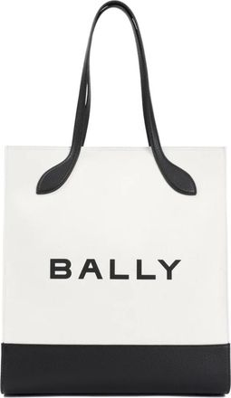 Bally Neutrale Schoudertas - Dames - Shoppers - Wit - ONE Size - Katoen - Tassen