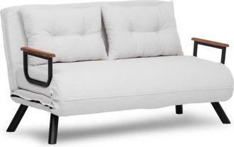 Calicosy Sofá cama 2 plazas L133 cm - Blanco