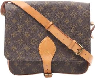 Louis Vuitton Pre-owned Cross Body Bags, female, Brown, Size: ONE SIZE Pre-owned Cartouchiere GM Monogram Shoulder Bag