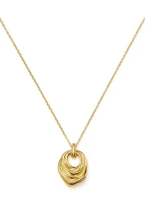 Missoma Mark Gong Draped Pendant Necklace in Gold at Nordstrom