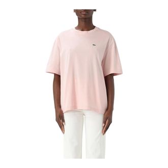 Lacoste Dames, Tops, Roze, Maat: S