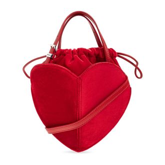 Rotate Rotate Birger Christensen, Tassen, Dames, Rood, ONE Size, Katoen, Hartvormige Tas