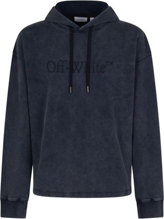 Off-white Loose Hoodie Night Sky - Heren - Hoodies - Blauw - L - Hoodies & sweatvesten