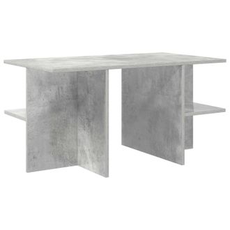 vidaXL Tavolino Da Salotto Grigio Cemento 87 X 50 X 45 Cm Vidaxl