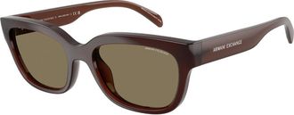 A|X Armani Exchange AX4155SU 837373 Womens Sunglasses Brown Size 54