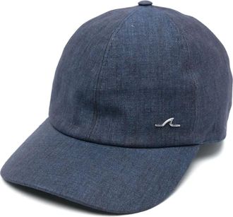 Paul & Shark linen baseball cap - men - Linen/Flax/Linen/Flax - M - Blue