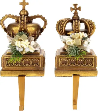 Mark Roberts Jeweled Crown Stocking Holder, Set of 2 in Gold at Nordstrom