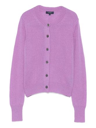 SOEUR button-front wool-alpaca cardigan - Purple