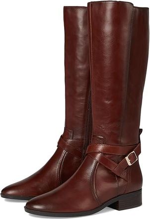 Naturalizer Rena2 Boots Womens Boots Deep Saddle Brown Leather : 6.5 W (C)