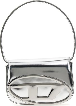 Diesel Silver Cowhide Shoulder Womens Bag