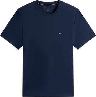 Tommy Hilfiger Heren Crew Neck Regular T-shirt met korte mouwen (Wit)