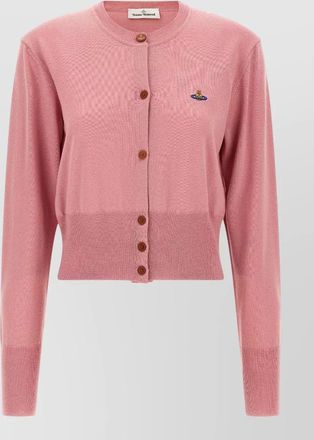 Vivienne Westwood wool cropped ribbed cardigan