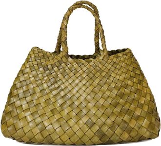 Dragon Diffusion Santa Croce Small Bag - Dames - Shoppers - Groen - ONE Size - Leer - Tassen