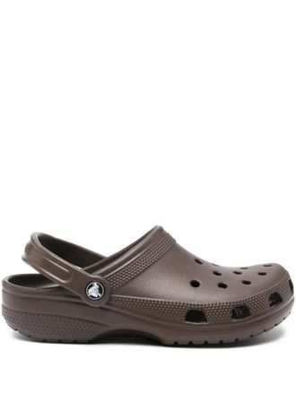 Crocs Klompen met hielbandje en geperforeerde details - Bruin