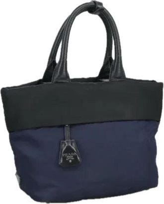Prada Pre-owned Nylon handbags - Dames - Vintage Handtas - Blauw - ONE Size - Nylon - Vintage