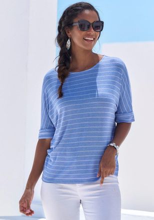 Lascana Womens Roll Cuff Top