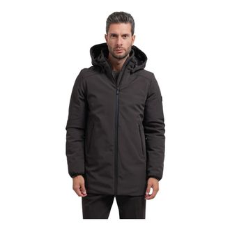 Yes-Zee Parka met capuchon - Heren - Jassen - Bruin - Maat: 2XL Fleece