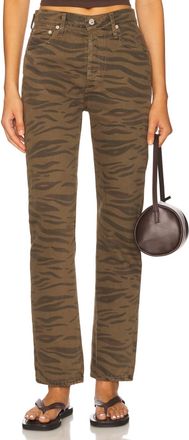 Citizens Of Humanity Blaine Vintage Straight Jeans In Olivine Zebra