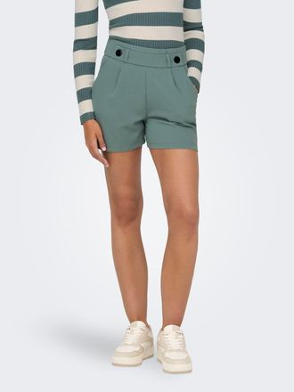 Jacqueline de Yong Shorts JDY JDYGEGGO SHORTS JRS NOOS, Damen, Gr. XXL (44), N-Gr, gr&uuml;n (chinois gr&uuml;n detail:schwarz button), Jersey, Obermaterial: 95% Polyester, 5% Ela
