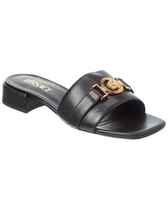 Versace La Medusa Leather Sandal