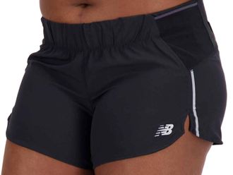 New Balance Womens Impact Run 3 Short In Black