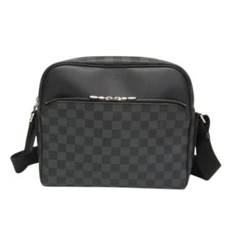 Louis Vuitton Pre-owned Cross Body Bags, male, Gray, Size: ONE SIZE Pre-owned Dayton Reporter PM N41408