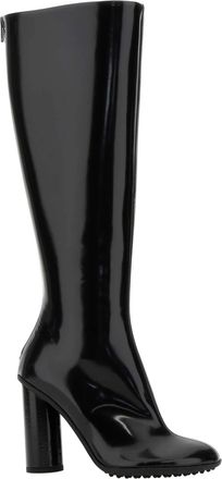 Bottega Veneta Womens Black Leather Atomic Boots Stivali