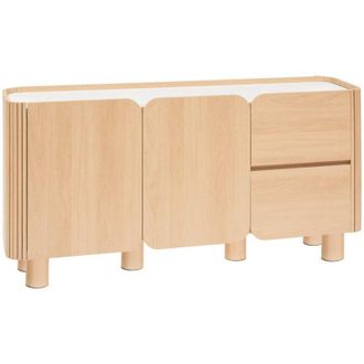 Atmosphera Homelya credenza a 2 ante e 2 livelli h80cm - Atmosphera cr&eacute;ateur dint&eacute;rieur