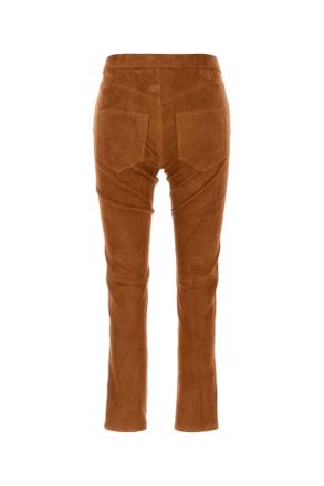 Isabel Marant Womens Copper Suede Dorothea Pant Cognac Exterior: Lamb Pantaloni