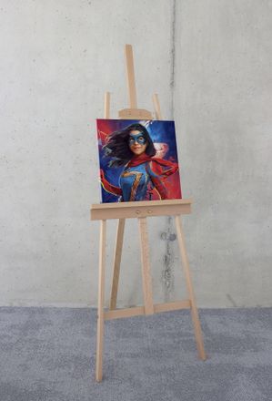 Komar Leinwandbild »Miss Marvel - Grösse 40 x 40 cm« Disney 40 x 40 cm (Breite x Höhe), 1 Stk. tlg. Keilrahmenbild mit Echtholzrahmen, Kinderzimmer