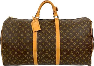 Louis Vuitton Brown Leather Pvc Boston Bag (Pre-Owned)