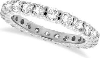 Allurez Diamond Eternity Ring Wedding Band 14k in White Gold at Nordstrom, Size 5