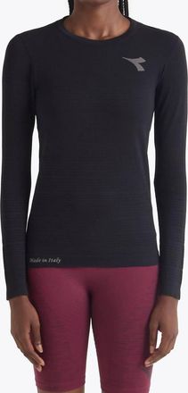Diadora Stratouno Long Sleeve T-Shirt In Black